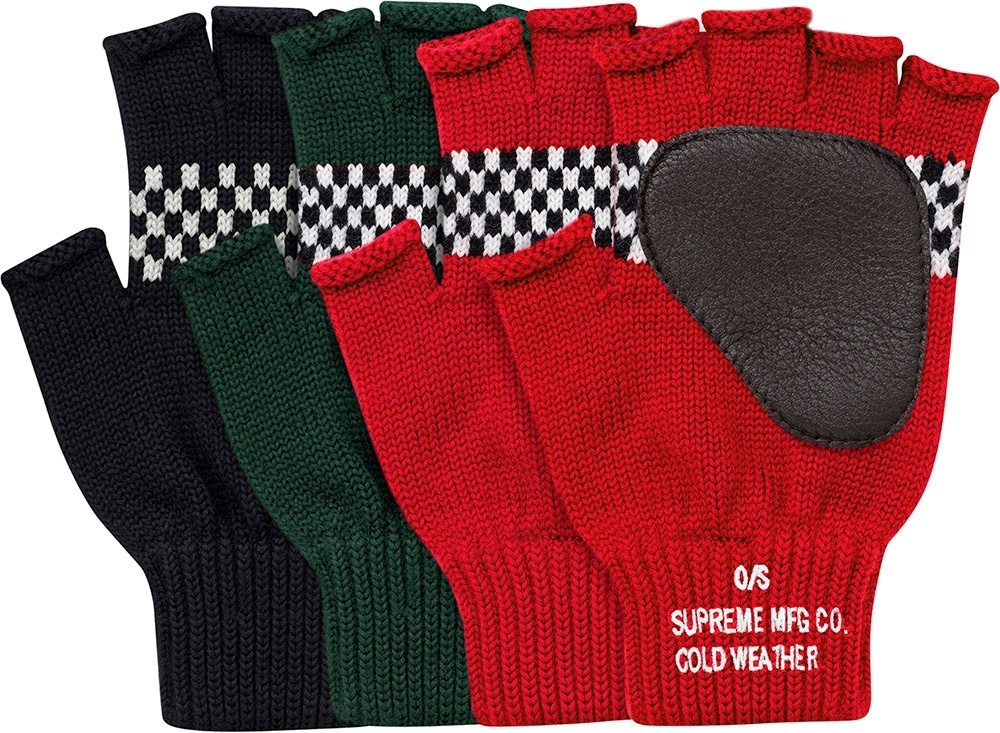 Checkered Fingerless Gloves